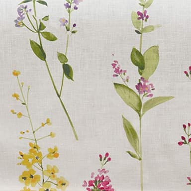 Watercolor Floral Stems Linen Table Runner - Image 3