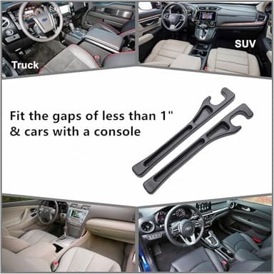 Wuzno No-Drop Seat Guard, 2 Pack Car Seat Gap Filler Stopper/Catcher Between Seat and Console Black Car Accessories Crevice Blocker Pad Plug Seat Gap Guard YMT-A02 - Image 5
