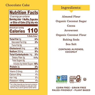 Simple Mills Almond Flour Baking Mix, Chocolate Muffin & Cake Mix - Gluten Free, Plant Based, Paleo Friendly, 11.2 Ounce (Pack of 6) - Image 2