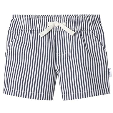 Gerber Baby Toddler Unisex Stretch Chino Shorts, Navy Stripe/Khaki, 3-6 Months - Image 2