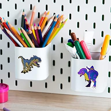 100PCS Dinosaur Stickers, Cute Waterproof Cartoon Stickers for Kids, Teaching Rewards, Dino Party Favourites, Stocking Stuffers for Kids Boys Girls Toddlers Teens - Image 7