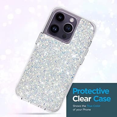 Case-Mate iPhone 12 Pro/iPhone 12 Case - Twinkle Stardust with 10ft Drop Protection & Wireless Charging - Luxury Bling Glitter Cover - Shockproof Materials, Anti Scratch Tech - Image 4