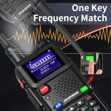 BAOFENG Radio GMRS Radio Handheld Long Range Rechargeable GMRS Repeater Two Way Radio with NOAA Weather Receiving,999 Channels,2500mAh Battery,USB-C Charger for Hunting Survival Gear,2Pack - Image 7