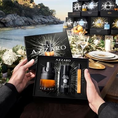 Azzaro The Most Wanted Parfum – Intense Mens Cologne Gift Set – 3-Piece Set Includes Full Size Fragrance (100ml) + Travel Size Spray (10ml) + Deodorant Stick (77g) - Gifts for Men - Image 4