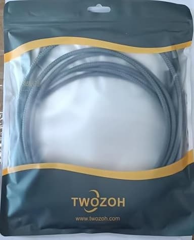 Twozoh USB C to USB C 3.2 Gen 2 Cable 20Gbps Data Transfer 100W PD Fast Charging 4K Video Output Monitor Cord (6.6FT, Grey) 2-Pack - Image 8