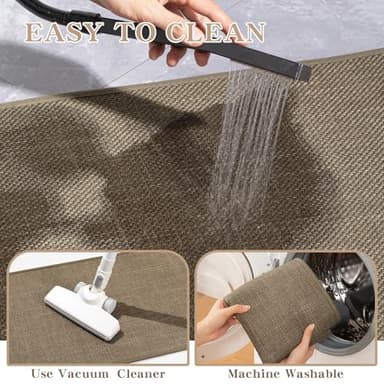 chakme Bathroom Rugs Mat 24x17, Ultra Thin Non Slip Bath Mat Small Quick Dry Absorbent Bath Mat for Bathroom Floor, (Dark Beige, 24"x17") - Image 6