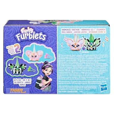 Furby Furblets Fierce & Fabulous 2 Pack, Greenie-Meanie & May-May with 45 Sounds Each, Electronic Plush Toys for Girls & Boys, Back to School Gifts, Ages 6+ (Amazon Exclusive) - Image 5