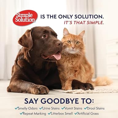 Simple Solution Extreme Pet Stain and Odor Eliminator Spray, Pee Stain Remover, Enzyme Cleaner, 3X Pro-Bacteria Cleaning Power, Dog Odor Remover, 32 oz and Gallon - Image 7