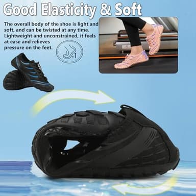 Water Shoes for Men Women Barefoot Shoes Quick Dry Aqua Outdoor Sports for Swim Pool Beach Surf Walk Water Yoga River Lake Hiking Kayaking - Image 5