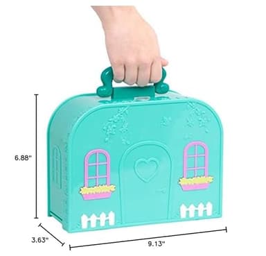 Li'l Woodzeez – Living Room Playset with Furniture & Accessories – Compact Travel Suitcase, Portable Dollhouse Playset for Imaginative Pretend Play – Miniature Toy Set for 3+ Years - Image 6