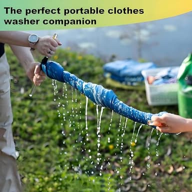 HeYi Home Ultra-Light Manual Clothes Wringer - Hand Crank Laundry Dryer for Lightweight Clothing & Towels, Portable w/Camp/Travel/Off-Grid Use, Compact Eco-Friendly Design - Durable & Space-Saving - Image 2