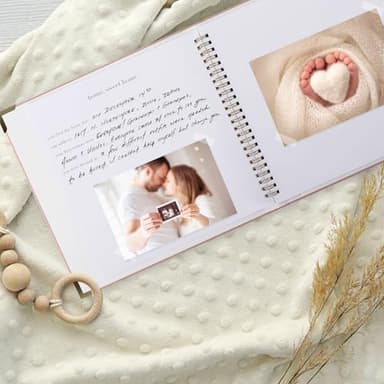 Keepsake Baby Memory Book for Boys and Girls – Timeless First 5 Year Baby Book – Neutral Journal Scrapbook or Photo Album - Record a Milestone for Every Event from Birth to Age 5 - Image 6
