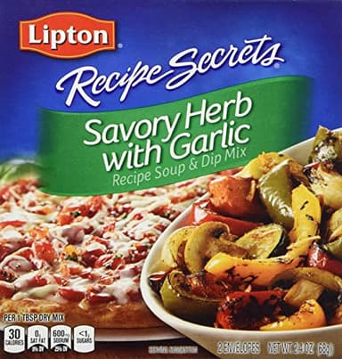 SOUP SECRETS Lipton Recipe Soup and Dip Mix For a Delicious Meal Savory Herb with Garlic Great With Your Favorite Recipes, Dip or Soup Mix 2.4 Ounce (Pack of 12) - Image 1