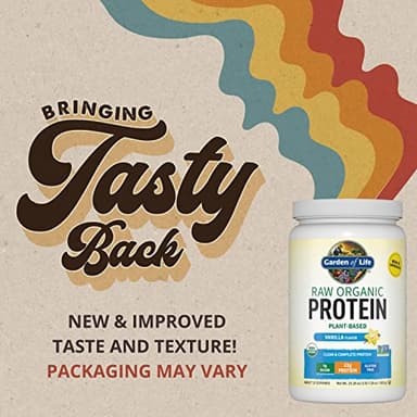 Garden of Life Protein Powder, Vegan Protein Powder, BCAA, Probiotics & Digestive Enzymes, Gluten & Lactose Free, Vanilla, 1.5 LB - Image 2