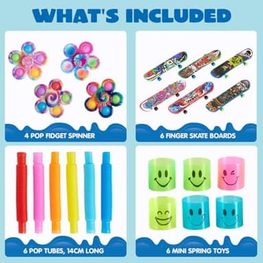 JOYIN 60 Pcs Party Favors for Kids, Fidget Toys Pack, Sensory Toy, Goodie Bags Fillers for Kids Birthday Party, Prizes in Bulk for School, Pinata Stuffers, Classroom Prizes, Treasure Box Toys Autism - Image 4