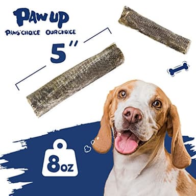 PAWUP Dog Treats, Cod Skins Dog Treat with Taurine, One-Ingredient Grain-Free Chew Fish Skin Rolls Rich in Omega3, 8 oz - Image 2