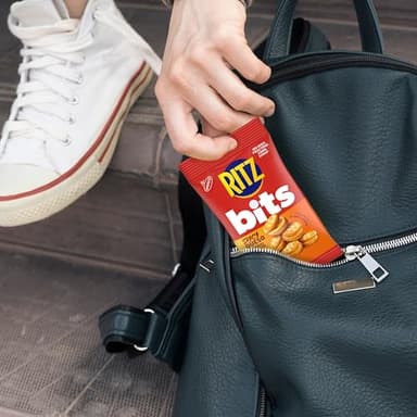RITZ Bits Spicy Queso Cheese Sandwich Crackers, Snacks for Kids and Adults, Lunch Snacks, 12-3 oz Bags - Image 9
