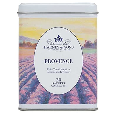 Harney & Sons Provence Tea, White Tea with Flavors of Apricot, Lemon and Lavender - Image 1