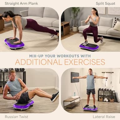 Lifepro Waver Vibration Plate Exercise Machine – High-Intensity Vibration for Muscle Activation, Full-Body Workout Vibrating Platform with Loop Bands, Fitness Equipment for Strength Toning & Fat Loss - Image 9