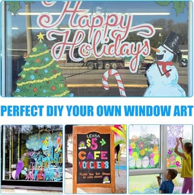 Window Chalk Markers for Cars Glass Washable, 10 Colors Jumbo Liquid Chalk Marker Pens with 10mm 3 in 1 Nib Wide Tips, Big Chalkboard Markers Car Window Paint Pens for Auto, Bistro, Mirror, Poster - Image 5