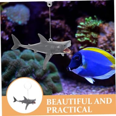 TOGEVAL 1Set Floating Decoration for Fish Tanks Rope Aesthetic Aquarium Ornament PVC Animal Figurine for Fish Tank Landscaping - Image 9