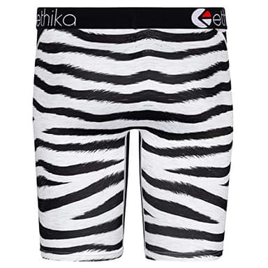 Ethika Men’s Boxer Brief, Knee Length, 4-Way Stretch Performance Underwear with Graphic Prints – Bomber Z (AST, M) - Image 3