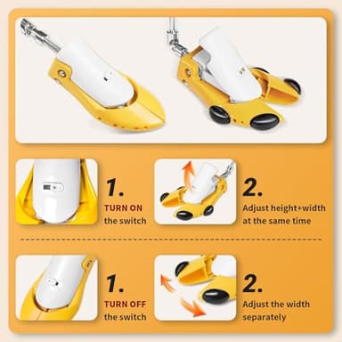 ZZgoog Boot Stretcher,Shoe Trees,Boot Stretchers for Cowboy Boots Men and Women,Shoe Stretcher Wide Feet & High Lnstep,Widener,Width, Stretch Leather Expander Large Size7-13 - Image 4