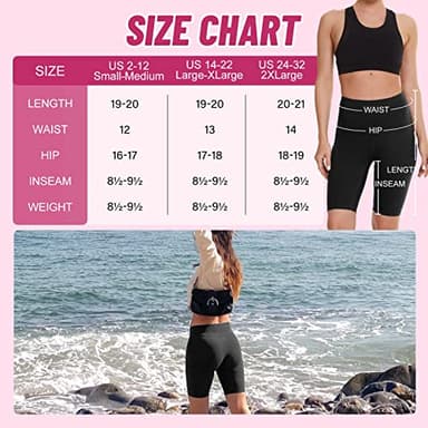 CAMPSNAIL 4 Pack Biker Shorts Women with Pockets – 5"/8" High Waist Tummy Control Workout Gym Yoga Running Compression Shorts - Image 6