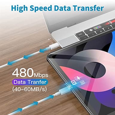 USB C to USB C Charging Cable for Apple iPhone 17/16/15 Charger Fast 6ft Long USBC to USB-C Power Cord for iPhone 17/16 Pro/Pro Max/Air, MacBook Air 13 inch/IPad Pro/Air/10th/4/5 Type C 2Pack 6 ft 60W - Image 6