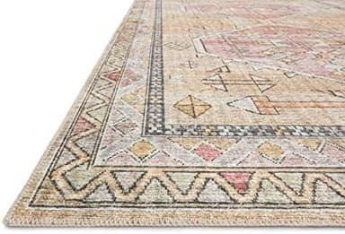 Loloi Skye Collection SKY-04 Gold/Blush 7'-6" x 9'-6" Area Rug - Image 4