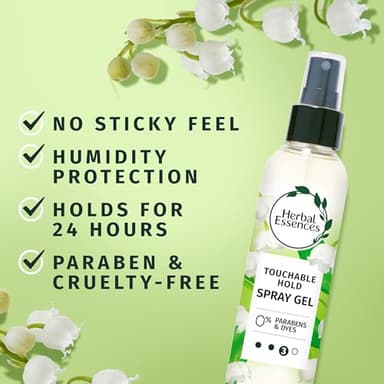 Herbal Essences Hair Spray Gel for Curly Hair, Styling Gel for Women, Touchable Hold, 5.7 Fl Oz (Pack of 3) - Image 2