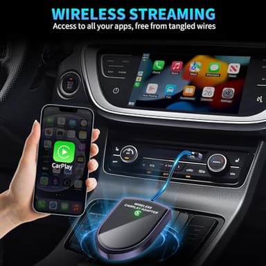 Wireless CarPlay Adapter for Apple iPhone (2025 Upgrade) – Instant Wireless CarPlay, Ultra-Low Latency, Stable Connection, Mini Bluetooth Dongle for iOS 10+ & Cars 2016+, Plug & Play Type-C - Image 4