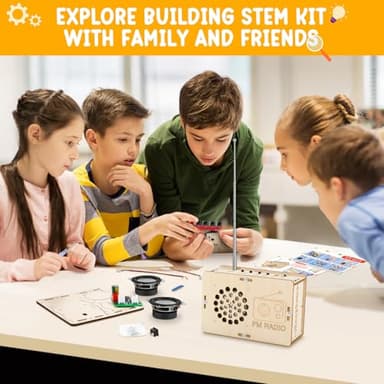 Stem Projects Toys for Boys age 8-12 12-14 Science Kit Building Own Bluetooth Speaker & FM Radio DIY Electronics Kit Science Experiments Kid 9-12 Boy Toys Birthday Gift 8 9 10 11 13 Year Old Teen Girl - Image 3