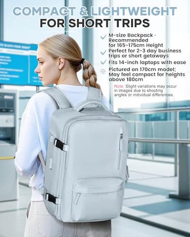 Vacuum Travel Backpack with Pump for Women, Personal Item Carry on Backpacks Flight Approved 18x14x8 inches for Men,Laptop Waterproof Work Compression bags Casual Daypack,Blue - Image 9