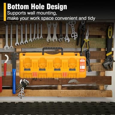 20V 5.0Ah Battery Replacement for Dewalt 20V MAX Battery and DCB104 Battery Charger Combo, Compatible with Dewalt 12-20V Batteries and 20V Cordless Tools (3-Pack) - Image 8