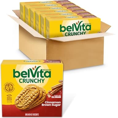 belVita Breakfast Bars Biscuits, Cinnamon Brown Sugar, 30 Total Packs, 6 Boxes (4 Biscuits Per Pack) - Image 1