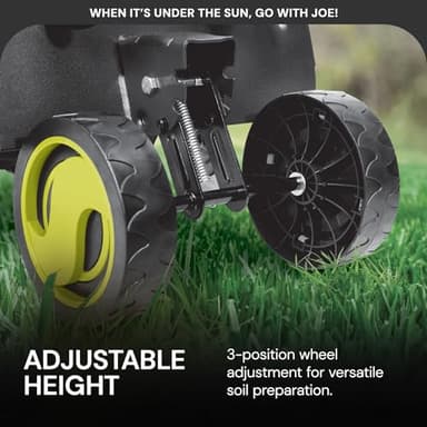 Sun Joe Electric Garden Tiller Cultivator, Steel Tines, 12 Amp, 16 Inch, Black - Heavy-Duty Gardening Machine & Equipment for Gardens, Lawns & Yards, TJ603E - Image 4