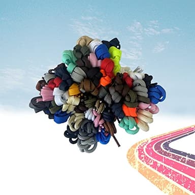 AOMIDI Flat Shoe laces 5/16" Wide Shoelaces 4 Pair for Athletic Running Sneakers Shoes Boot Strings replacements (72" inches (183 cm), Black) - Image 3