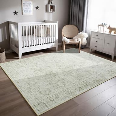 5x7 Area Rugs for Living Room, Washable Rug for Bedroom, Soft Non Slip Kitchen Rug for Indoor Floor, Modern Carpet for Dining Room Classroom Dorm Kids Playroom Nursery, Home Office Decor - Image 6