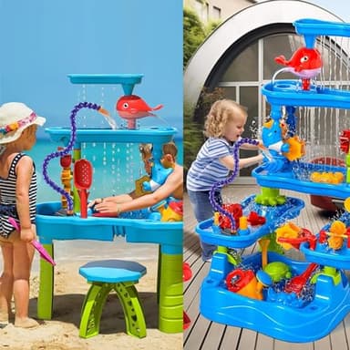 Lnicez Water Table Pump, ETL Certified Power Cable, Kids Water Table Accessories Funny Summer Outdoor Splash Water Game Toys for Kids 7 - Image 7