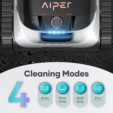 AIPER Scuba N1 Cordless Robotic Pool Cleaner, Wall & Waterline & Floor Cleaning, Smart Navigation, Superior Mobility, Four Cleaning Modes for Inground Pools up to 1600 sq.ft (Renewed) - Image 6