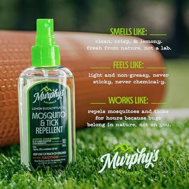 Murphy's Naturals Mosquito & Tick Bug Repellent Spray, Oil of Lemon Eucalyptus for Skin + Outdoor Gear, DEET-Free, 4 Ounce Pump, 2-Pack - Image 2