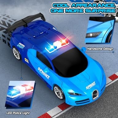 Remote Control Car, One-Click Becoming Robot Transforming Toys Car for Boys, Smooth Deformation, Demo Mode, 360° Rotation, Easy to Use, 2.4GHZ, with LED Lights, RC Cars for Christmas, Kids - Image 6