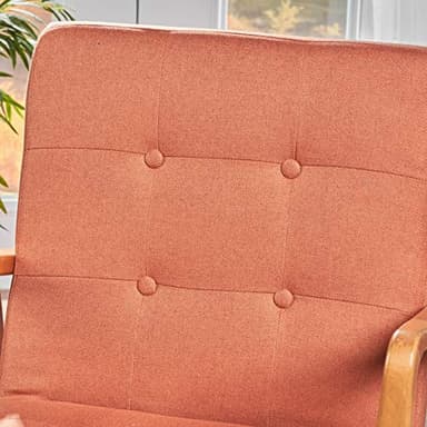 Christopher Knight Home Brayden Fabric Club Chair, Orange 28.25D x 25.25W x 31.25H in - Image 5