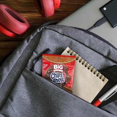 CHIPS AHOY! Big Chewy Chocolate Chip Cookies, Chocolatey Brownie, 14 Snack Packs (1 Cookie Per Pack) - Image 10