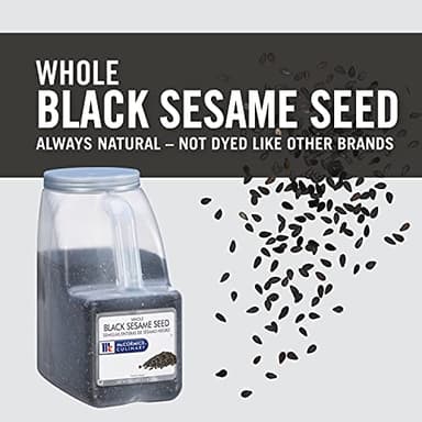 McCormick Culinary Whole Black Sesame Seed, 5.5 lb - One 5.5 Pound Container of Bulk Black Sesame Seeds for Cooking, Perfect for Asian-Inspired Dishes - Image 3