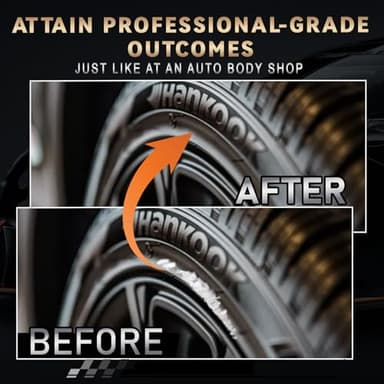 Gloss Black Rim Touch Up Paint, Efficient Car Alloy Wheel Scratch Repair Kit, Quick and Easy Remover Curb Rash, Universal and Color Accurate, Long lasting, Resists Water, Uv Rays - Image 3