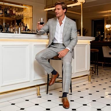 Bruno Marc Moda Italy Prince Men's Classic Modern Oxford Lace Dress Shoes,Size 13W,Brown - Image 2