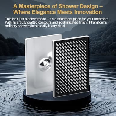 Cobbe Rainfall Shower Head for Bathroom, 11.8 Inch Large Rectangular with Adjustable Stainless Steel 11 Inch Extension Arm - Premium Quality Luxury Experience, 1-Min No Tools Installation, Chrome - Image 3
