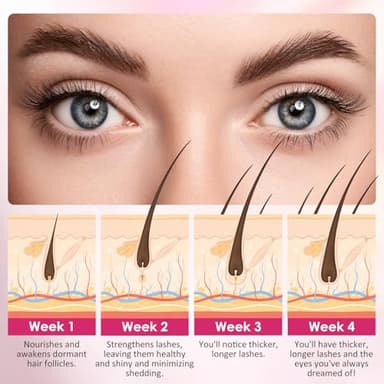 Eyelash Growth Serum with Biotin & Advanced Peptides Complex Lash Serum for Eyelash Growth Thicker & Longer, Healthy Eyelashes 5ml - Image 5